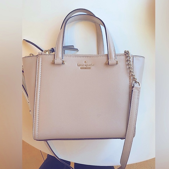 Kate Spade 🖤 Handbags - Kate Spade ♠️ Mini Shoulder Double Top Zipper & Snap Shoulder Bag